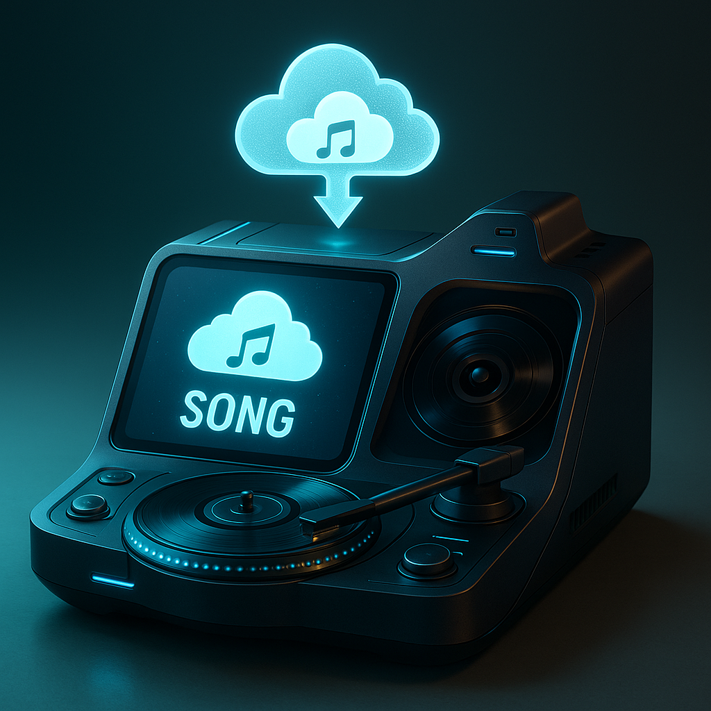 Cloud-Musik auf einem analogen Gerät abspielen