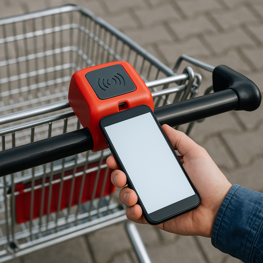 Digitaler Einkaufswagen Chip