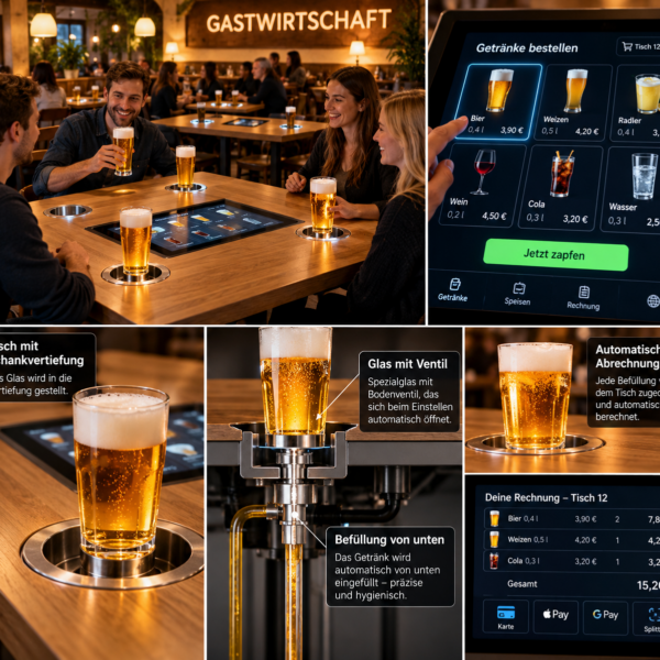 SmartTable – Bierzapfhahn im Tisch